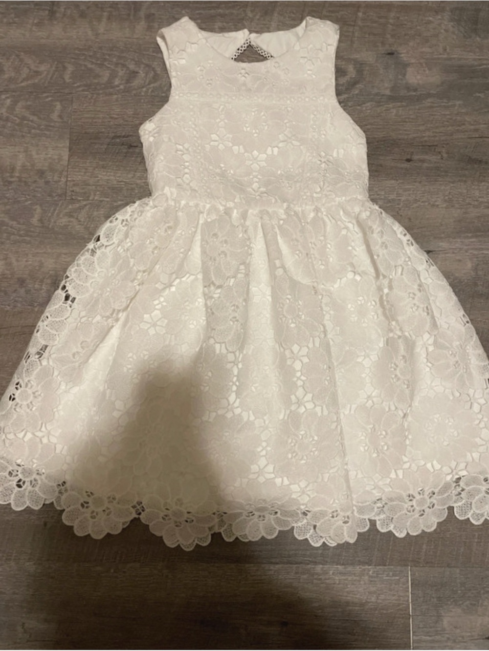 Kensie Girl White Floral Lace Party Dress